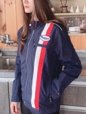 Vintage 90s Tommy Hilfiger Bomber Racing Jacket